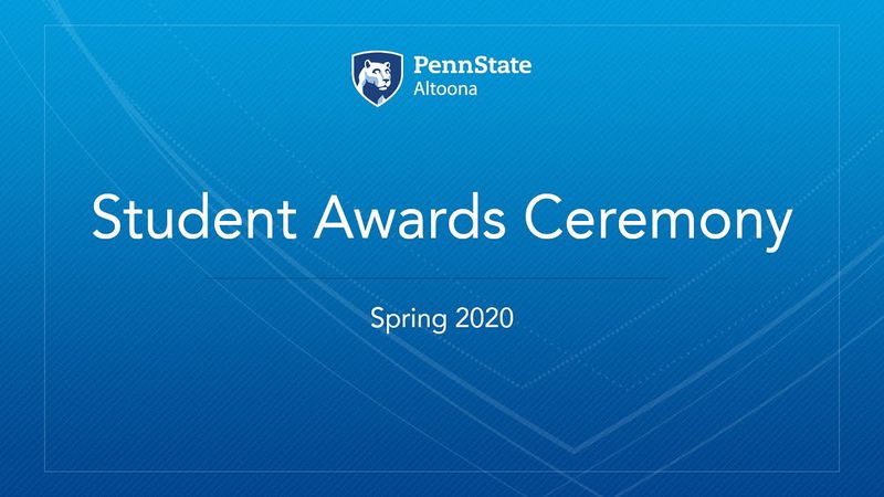 2020 Penn State Altoona Student Awards Ceremony